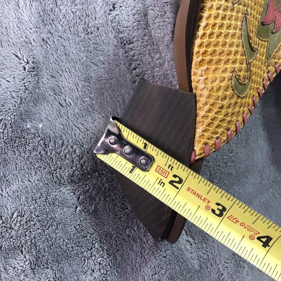 Y2K Women's 6.5B/36 BCBGirls Western Cowboy Boots Slip-On Mules Inlaid leather - Picture 7 of 10